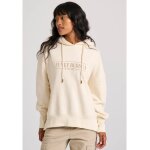 Γυναικείο Oversized φούτερ με branded κέντημα στο στήθος FUNKY BUDDHA FBL010-112-06 EΚΡΟΥ