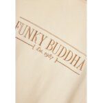 Γυναικείο Oversized φούτερ με branded κέντημα στο στήθος FUNKY BUDDHA FBL010-112-06 EΚΡΟΥ - Image 6