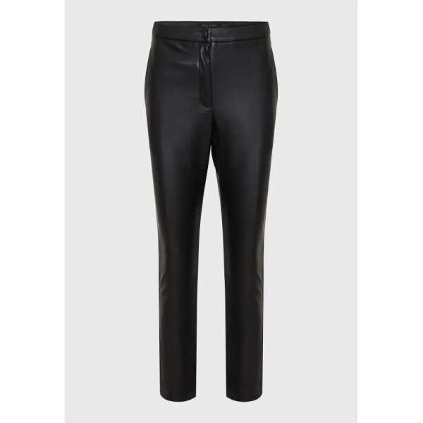 FBL010-127-02_BLACK_6 Γυναικείο Slim fit chino παντελόνι από οικολογικό δέρμα (PU) FUNKY BUDDHA FBL010-127-02 - Image 1
