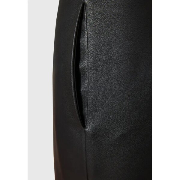 FBL010-127-02_BLACK_7 Γυναικείο Slim fit chino παντελόνι από οικολογικό δέρμα (PU) FUNKY BUDDHA FBL010-127-02 - Image 3