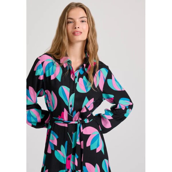 Γυναικείο Σεμιζιέ μάξι φόρεμα με all over τύπωμα FUNKY BUDDHA FBL010-132-13 - Image 2