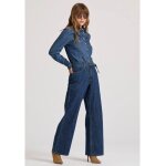 Γυναικείο Straight fit τζιν παντελόνι με ζώνη FBL010-167-02 FUNKY BUDDHA