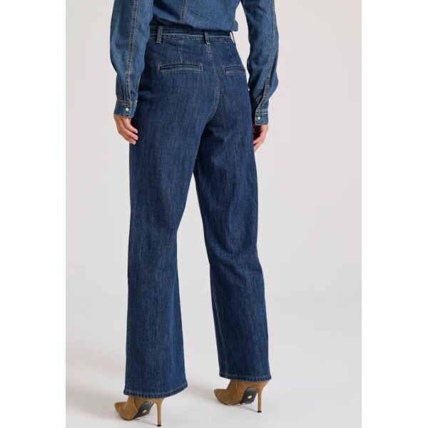 Γυναικείο Straight fit τζιν παντελόνι με ζώνη  FBL010-167-02 FUNKY BUDDHA - Image 4