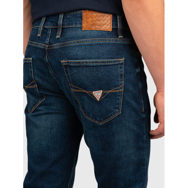 GM4BAN2D5GN1-M1LLFW24(3) Ανδρικό παντελόνι τζιν angels GUESS M4BAN2D5GN1 μπλε - Image 2