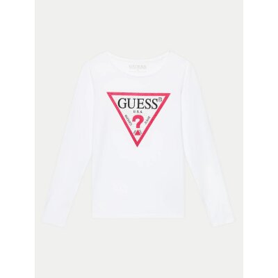 Παιδική Μπλούζα Μακρυμάνικη Κορίτσι Λευκή Guess J2YI50K6YW1-G011