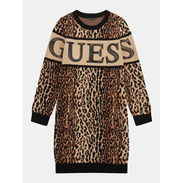 J4BK17Z3I50-P340 Παιδικό Πλεκτό φόρεμα με animal print για Κορίτσι GUESS  J4BK17Z3I50-P340 - Image 1