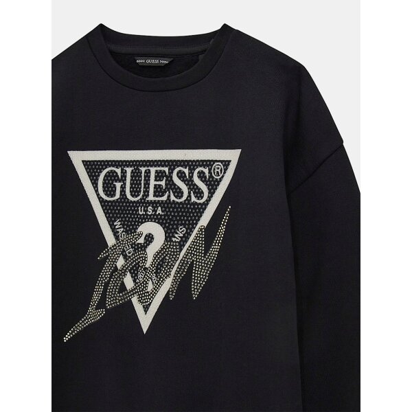 J4BQ04KAV34-JBLK-ALT8 Παιδική Μπλούζα Φούτερ με τριγωνικό λογότυπο icon  για Κορίτσι GUESS J4BQ04KAV34-JBLK - Image 3