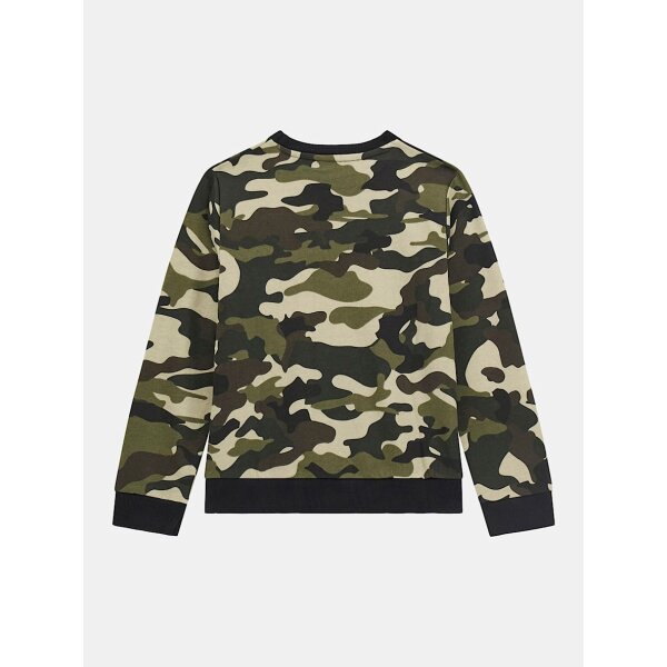 L4BQ01KAD73-P8F9-ALT1 Μπλούζα Φούτερ με στάμπα καμουφλάζ με τριγωνικό λογότυπο Guess  L4BQ01KAD73-P8F9 - Image 2