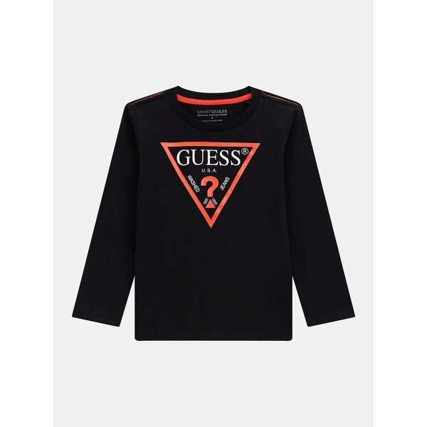 N84I24K8HM0-JBLK Παιδική Μπλούζα Μακρυμάνικη Μαύρη Guess N84I24K8HM0-JBLK - Image 1