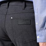 Ανδρικό παντελόνι βαμβακερό πεντάτσεπο greensboro Wrangler 112358042 γκρι - Image 3