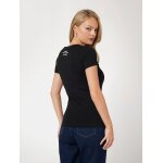 Γυναικείο T-shirt με τριγωνικό λογότυπο με animal print Guess W4BI18J1314-JBLK - Image 3