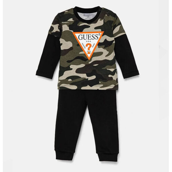 brefiko-set-guess-I4BG00I3Z131 Παιδικό Σετ φούτερ και παντελόνι GUESS  I4BG00I3Z13-P8F9 χακί - Image 1