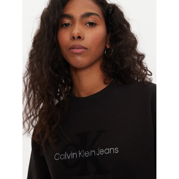 Γυναικεία Φούτερ Calvin Klein  Chenille J20J224652 Μαύρο Regular Fit - Image 4