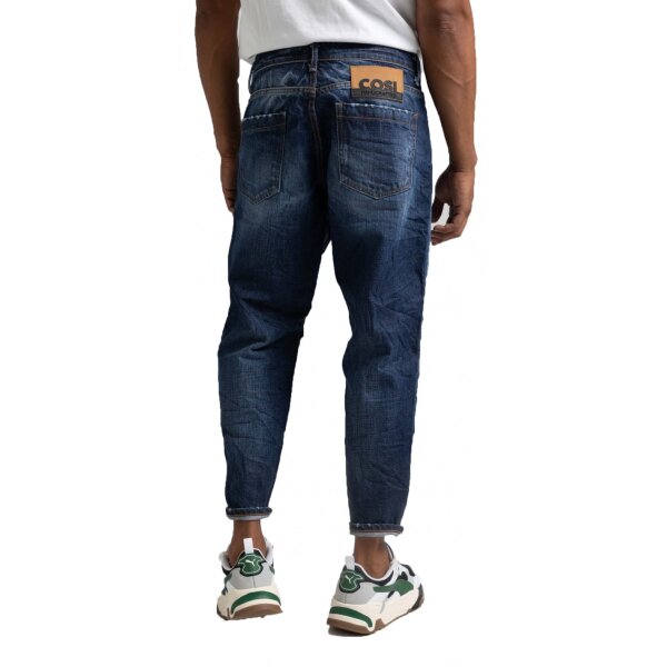 cosi-62-matto-1-blue-denim-παντελόνι-jeans (1) Ανδρικό παντελόνι τζιν COSI 62-MATTO 1 σκούρο μπλε - Image 3
