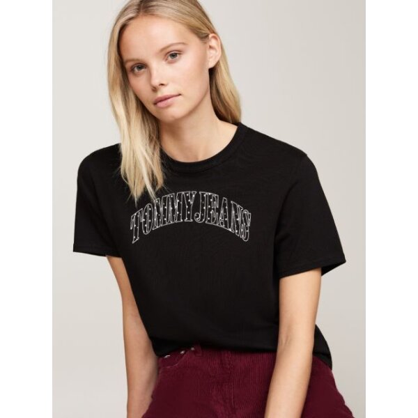 Γυναικεία Μπλούζα TOMMY JEANS BADGE BOXY FIT T-SHIRT WOMEN DW0DW19717-BDS - Image 4