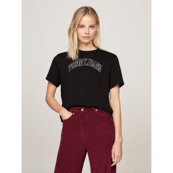 Γυναικεία Μπλούζα TOMMY JEANS BADGE BOXY FIT T-SHIRT WOMEN DW0DW19717-BDS - Image 1