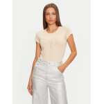 Γυναικείο T-Shirt W4BI41 KA0Q1 Μπεζ Regular Fit GUESS