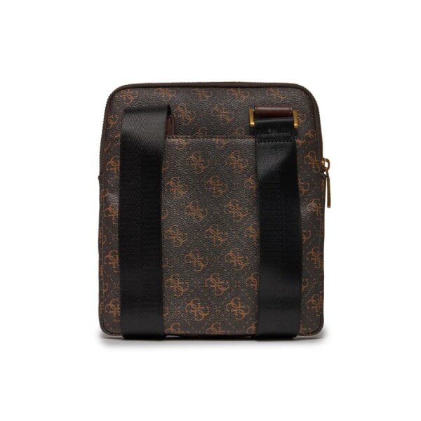 tsantaki-guess-hmevzl-p2223-bnh-7626101550423 (2) Ανδρικό τσαντάκι GUESS HMEVZLP2223-BNH καφέ - Image 2