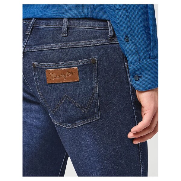 wrangler-112360405-greensboro-jeans (1) Ανδρικό παντελόνι τζιν grensboro Wrangler 112360405 μπλε - Image 2