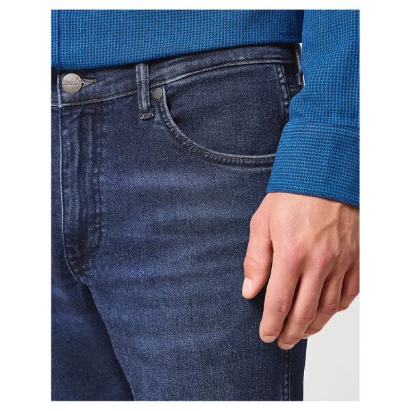 wrangler-112360405-greensboro-jeans (2) Ανδρικό παντελόνι τζιν grensboro Wrangler 112360405 μπλε - Image 3