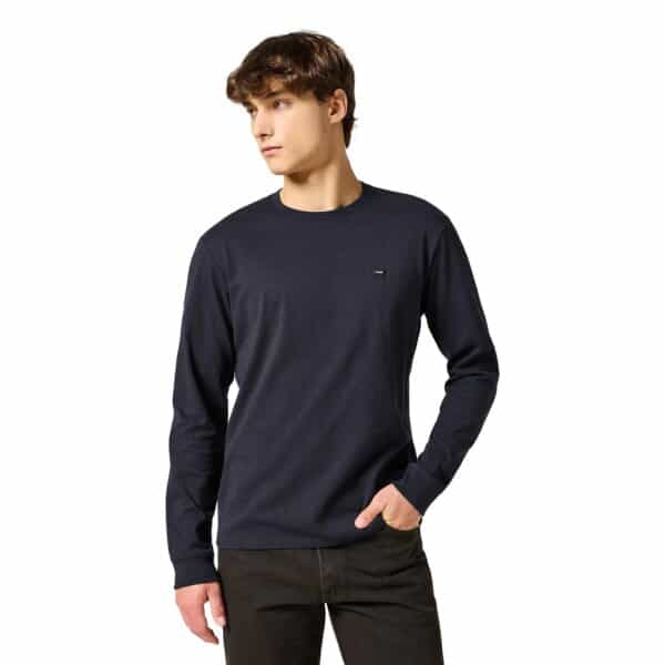 Ανδρική μπλούζα μακρύ μανίκι Wragler 112357361 μαύρο - Image 1