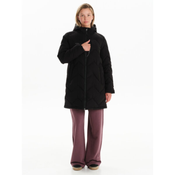 242.EW10.44-BLACK_4 Γυναικείο Μακρύ Μπουφάν  EMERSON 242.EW10.44-BLACK - Image 4