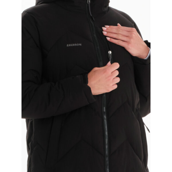 242.EW10.44-BLACK_7 Γυναικείο Μακρύ Μπουφάν  EMERSON 242.EW10.44-BLACK - Image 7