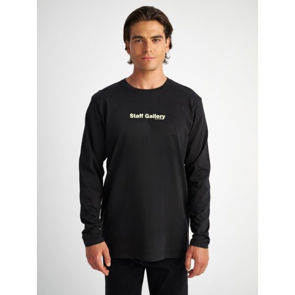 Ανδρική μπλούζα μακρύ μανίκι STAFF GALLERY 64-304.052 μαύρη - Image 1