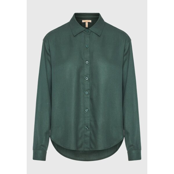 FBL010-100-05_DK_GREEN_6 Γυναικείο πουκάμισο από βισκόζη FUNKY BUDDHA FBL010-100-05 - Image 5