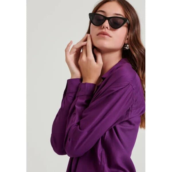 Γυναικείο πουκάμισο από βισκόζη FUNKY BUDDHA FBL010-100-05-PURPLE - Image 3