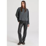 Γυναικείο πουκάμισο Loose fit lyocell cropped BUDDHA FBL010-102-05-ANTHRACITE