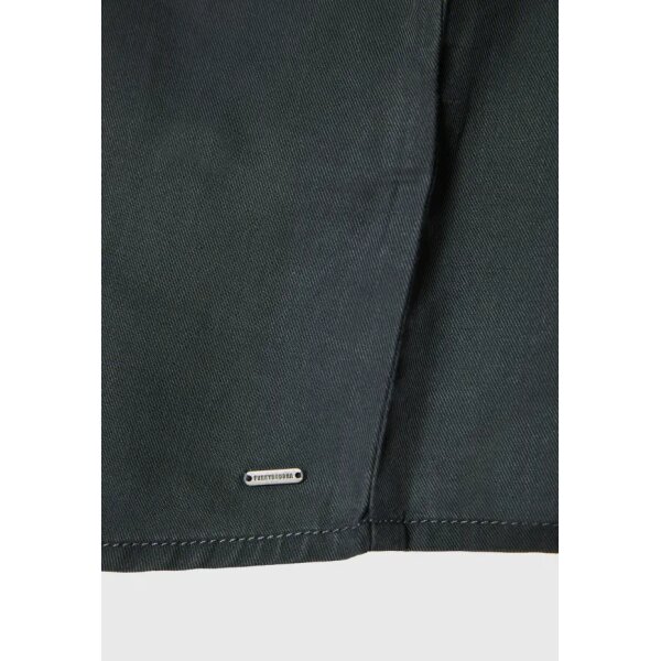 FBL010-102-05_ANTHRACITE_8 Γυναικείο πουκάμισο Loose fit lyocell  cropped  BUDDHA FBL010-102-05-ANTHRACITE - Image 4