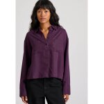 Γυναικείο πουκάμισο Loose fit lyocell cropped BUDDHA FBL010-102-05-CHERRY