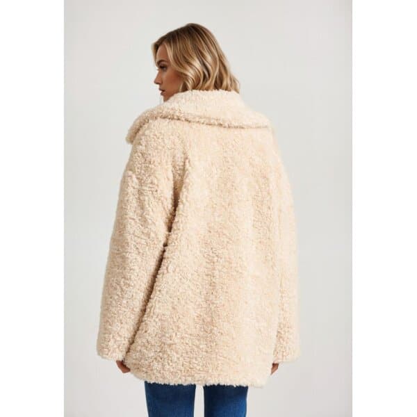 Γυναικεία Γούνα Loose fit faux fur jacket FUNKY BUDDHA FBL010-123-01 - Image 3