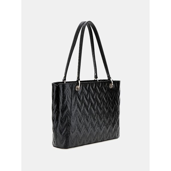 HWGG9502250-BLA-ALT4 Γυναικεία Τσάντα shopper Adelard noel tote GUESS HWGG9502250-BLA - Image 2