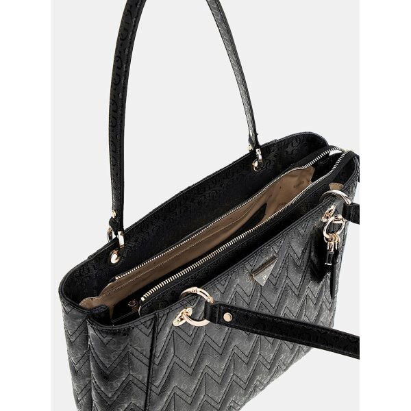 HWGG9502250-BLA-ALT6 Γυναικεία Τσάντα shopper Adelard noel tote GUESS HWGG9502250-BLA - Image 3