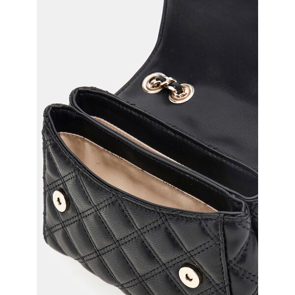Γυναικεία Μίνι καπιτονέ τσάντα χιαστί giully Guess HWQG8748740-BLA - Image 4
