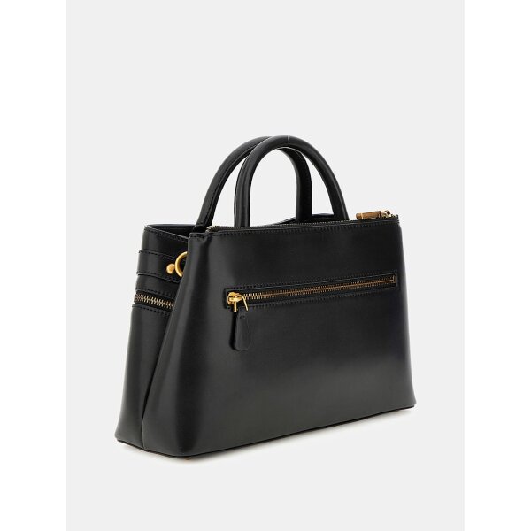 HWVB9345060-BLA-ALT4 Γυναικεία Τσάντα  χειρός trissa με φερμουάρ HWVB9345060-BLA - Image 2