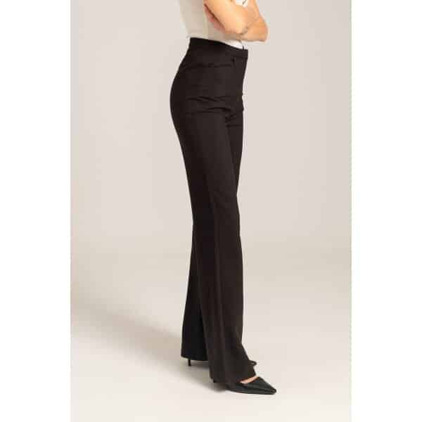 MML24-02-03-004_BLACK_3_1728396545 - Αντιγραφή Γυναικείο Ψηλόμεσο παντελόνι σε γραμμή καμπάνα MISSY Mind Matter MML24-02-03-004_BLACK - Image 4