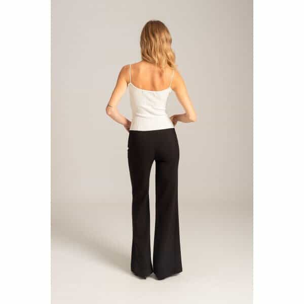 MML24-02-03-004_BLACK_5_1728396547 Γυναικείο Ψηλόμεσο παντελόνι σε γραμμή καμπάνα MISSY Mind Matter MML24-02-03-004_BLACK - Image 6