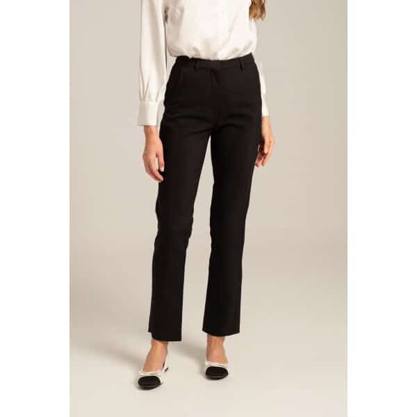 Γυναικείο Ψηλόμεσο παντελόνι σε ίσια γραμμή CLAUDY Mind Matter MML24-02-03-005-BLACK - Image 1