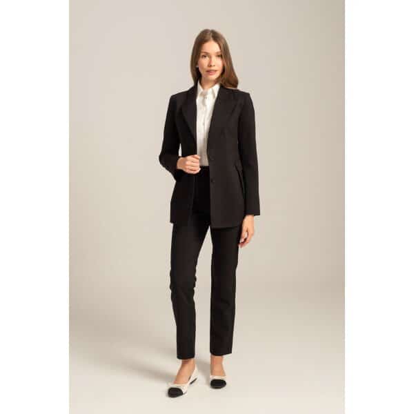 Γυναικείο Ψηλόμεσο παντελόνι σε ίσια γραμμή CLAUDY Mind Matter MML24-02-03-005-BLACK - Image 6