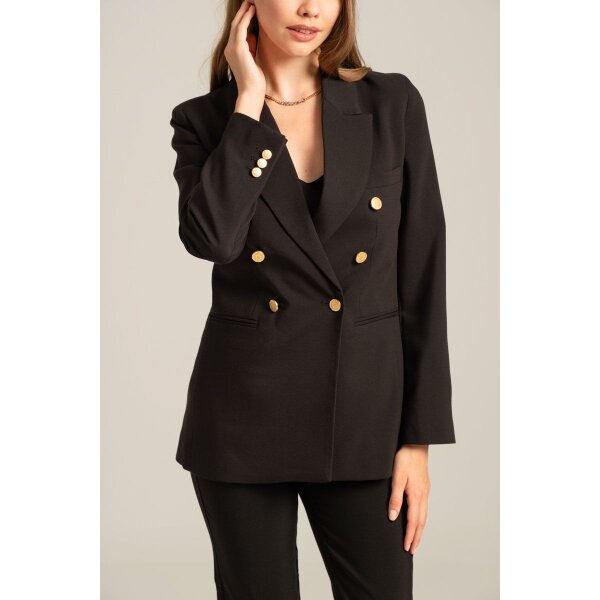 MML24-02-05-003_BLACK_3_1728385276 Γυναικείο Σταυρωτό σακάκι MONIKA  Mind Matter MML24-02-05-003_BLACK - Image 4