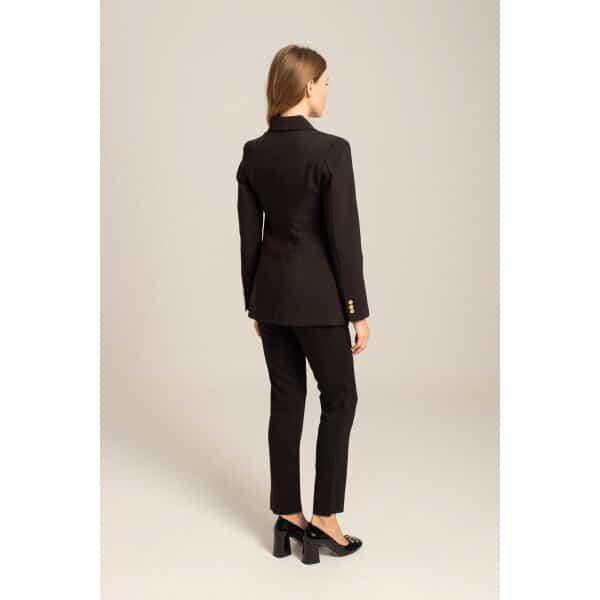 MML24-02-05-003_BLACK_5_1728385278 Γυναικείο Σταυρωτό σακάκι MONIKA  Mind Matter MML24-02-05-003_BLACK - Image 6