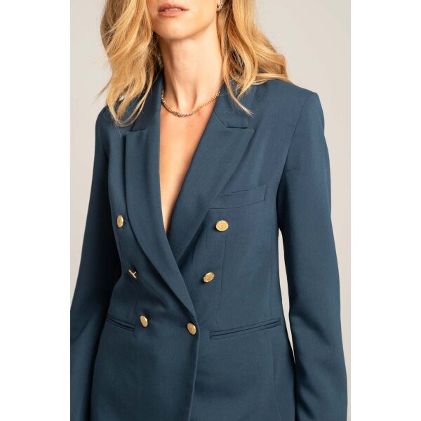 MML24-02-05-003_PETROL_4_1728385284 Γυναικείο Σταυρωτό σακάκι MONIKA  Mind Matter MML24-02-05-003-PETROL - Image 5