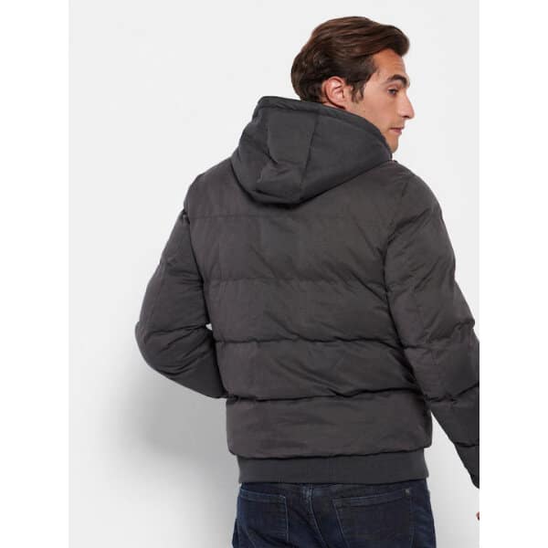 Ανδρικό μπουφάν puffer Funky Buddha FBM006-021-01 ανθρακί - Image 2