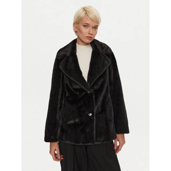 guess-gouna-filomena-w4bl04-wgho0-mauro-regular-fit-0000304255502 Γυναικεία Γούνα Filomena W4BL04WGHO0 Μαύρο Regular Fit Guess - Image 1