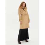 Γυναικείο Παλτό Amelia GUESS W4BL46 WGKI2 ΜΠΕΖ Regular Fit - Image 2