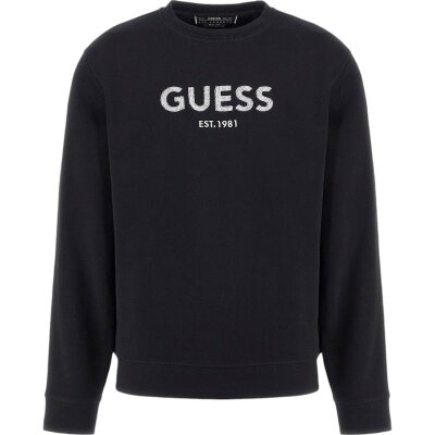 Ανδρική φούτερ λαιμόκοψη GUESS M4BQ23 K9Z21 μαύρο