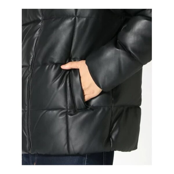 Ανδρικό μπουφάν δερμάτινο GUESS M4BL33WGJB0 μαύρο - Image 2